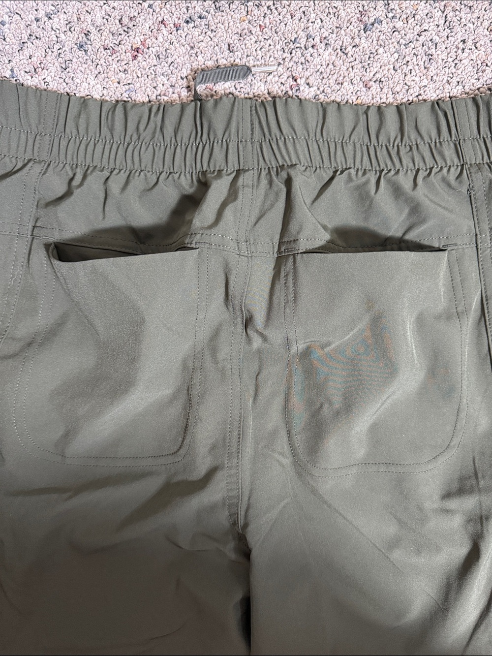 Layer8 Olive Green Utility Jogger Woven Hike Hiking Active Pants Sz L NWT - Picture 9 of 12